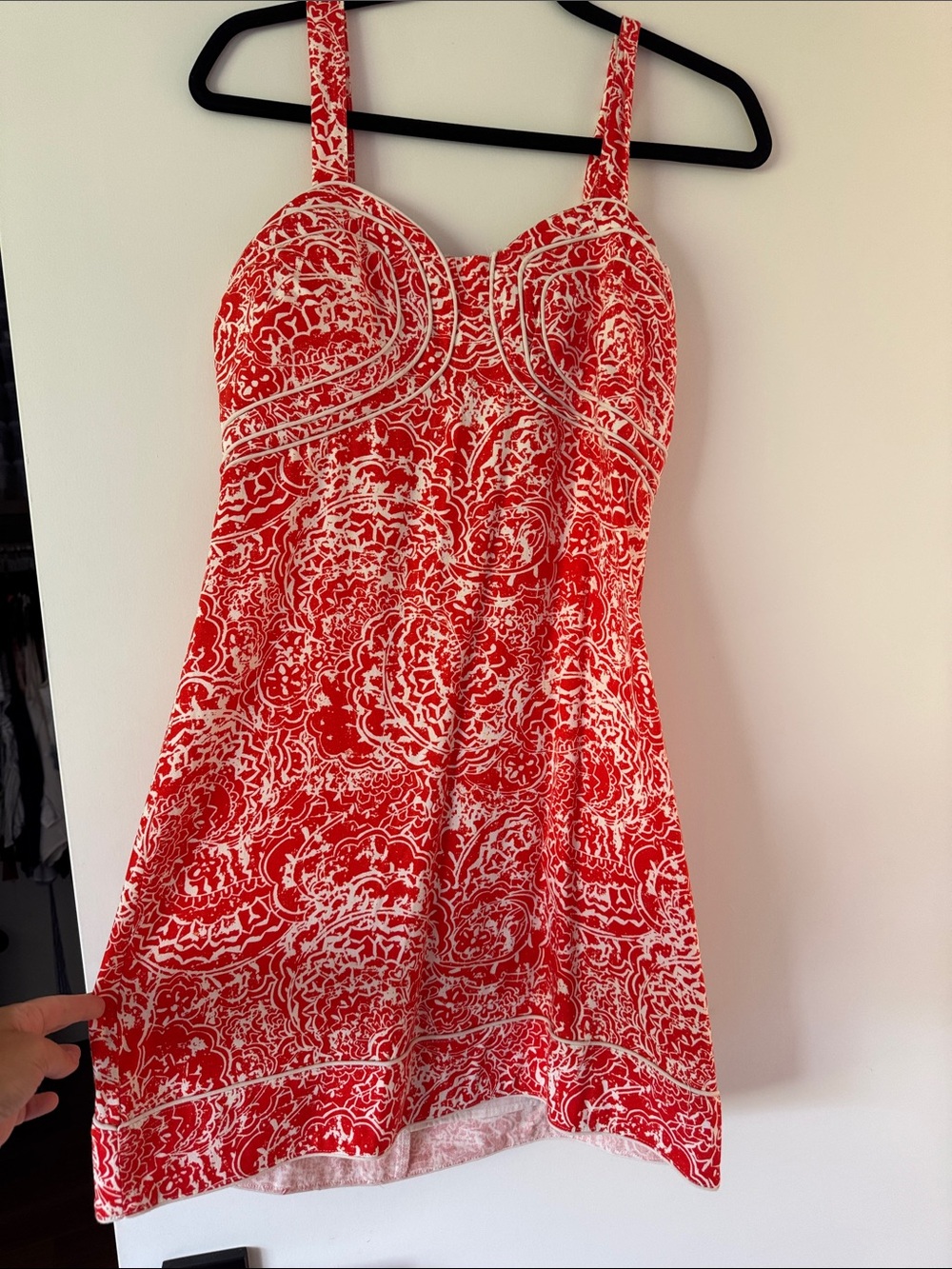 Avara - Orange and White Floral Sundress - M